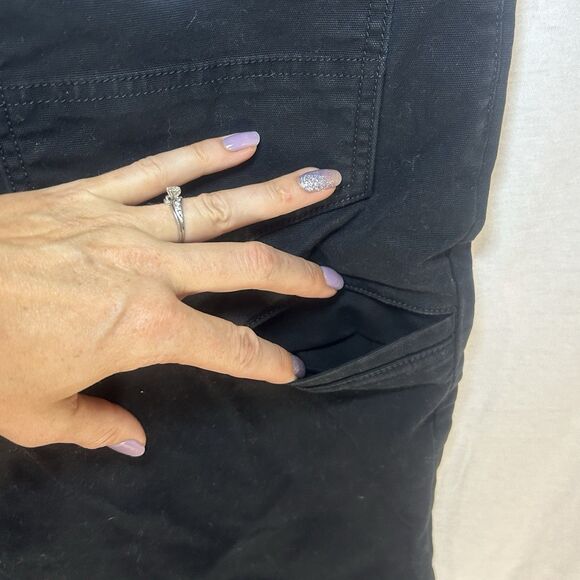 Carhartt Black Jeans Size 42x32 Relaxed Fit Straight Leg Pants - Picture 4 of 8